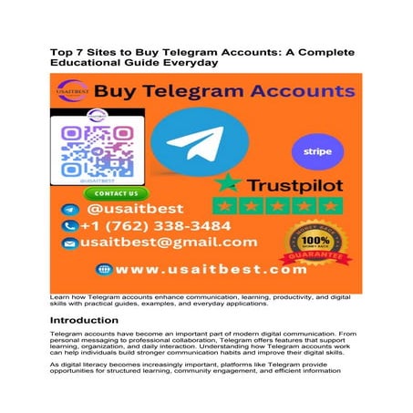 Top 7 Sites to Buy Telegram Accounts_ A Complete Educational Guide ...