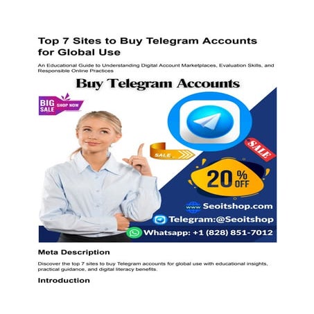 Top 7 Sites to Buy Telegram Accounts for Global Use | PDF