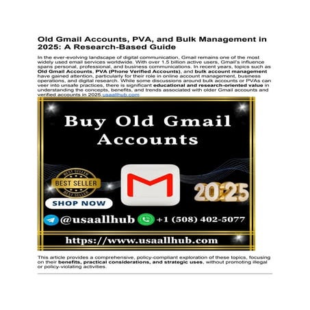 Top 7 Websites to Buy Old Gmail Accounts PVA & Bulk in 2025 (1).docx