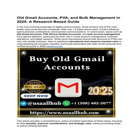 Top 7 Websites to Buy Old Gmail Accounts PVA & Bulk in 2025 (1).pdf