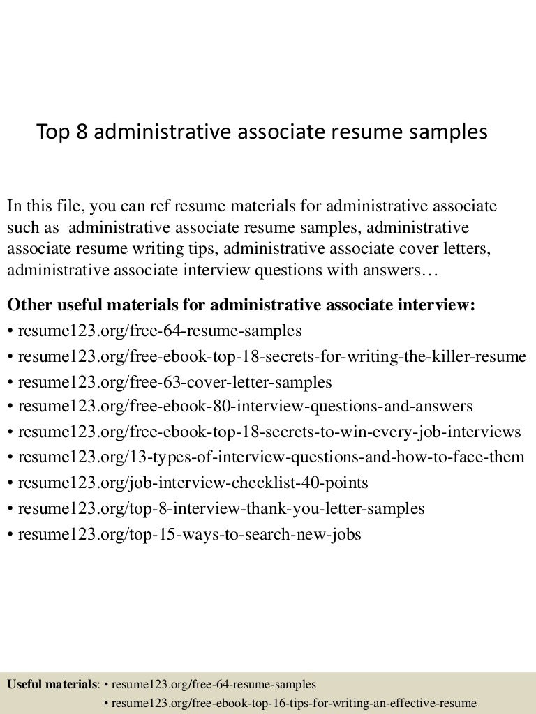 top8administrativeassociateresumesamples 150508024105 lva1 app6891 thumbnail 4jpgcb1431053417 - Administrative Associate Cover Letter top8administrativeassociateresumesamples 150508024105 lva1 app6891 thumbnail 4jpgcb1431053417 - Administrative Associate Cover Letter