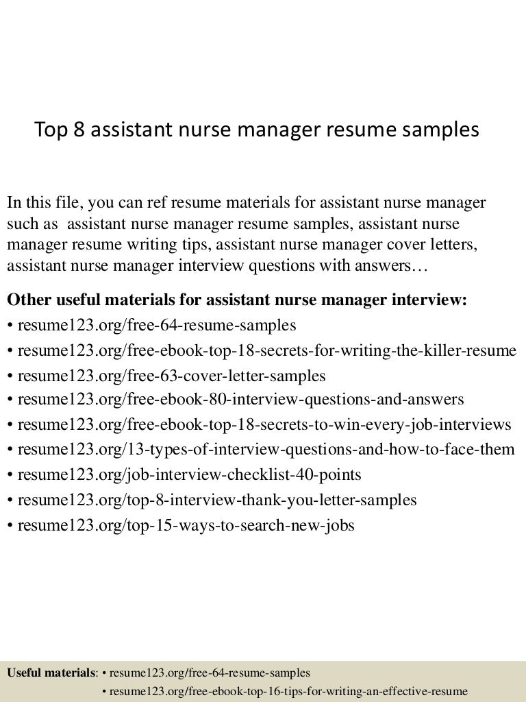 nurse manager interview