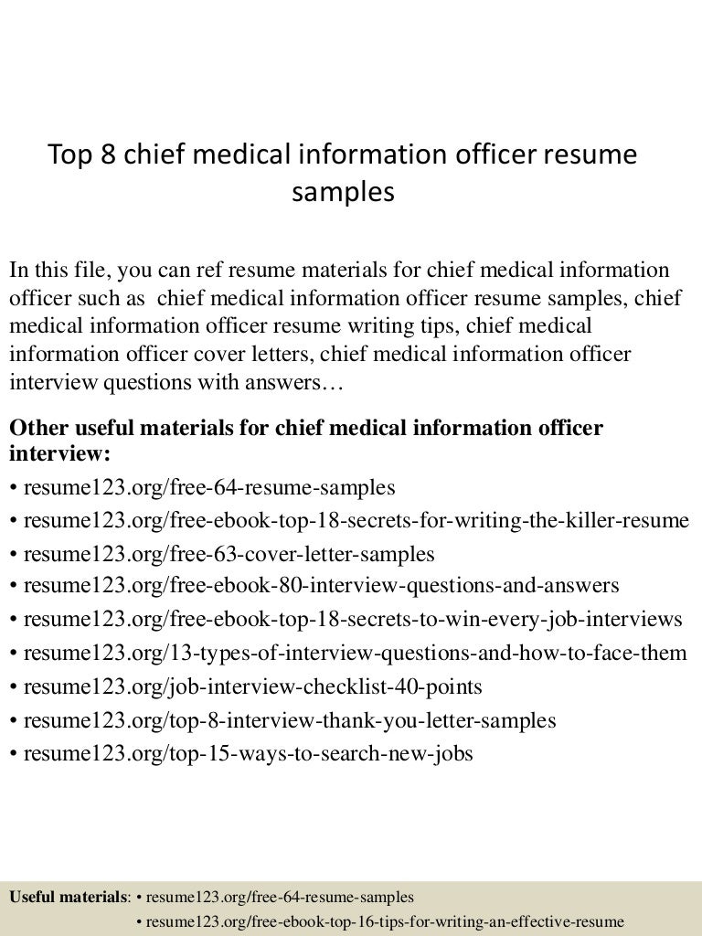 medical officer resume