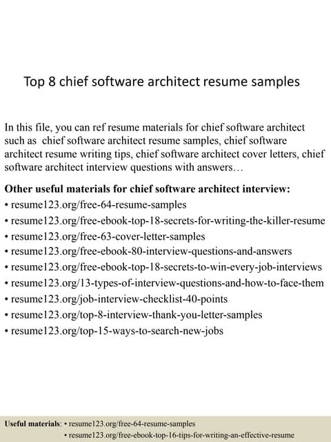 top 8 chief software