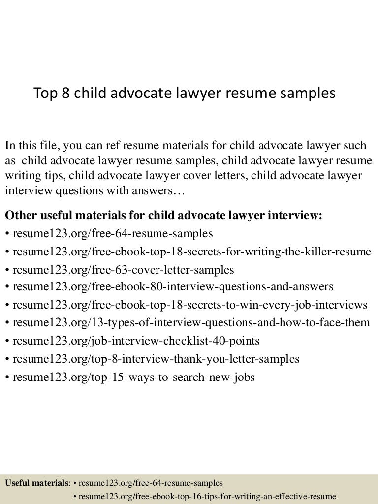 advocate resumes