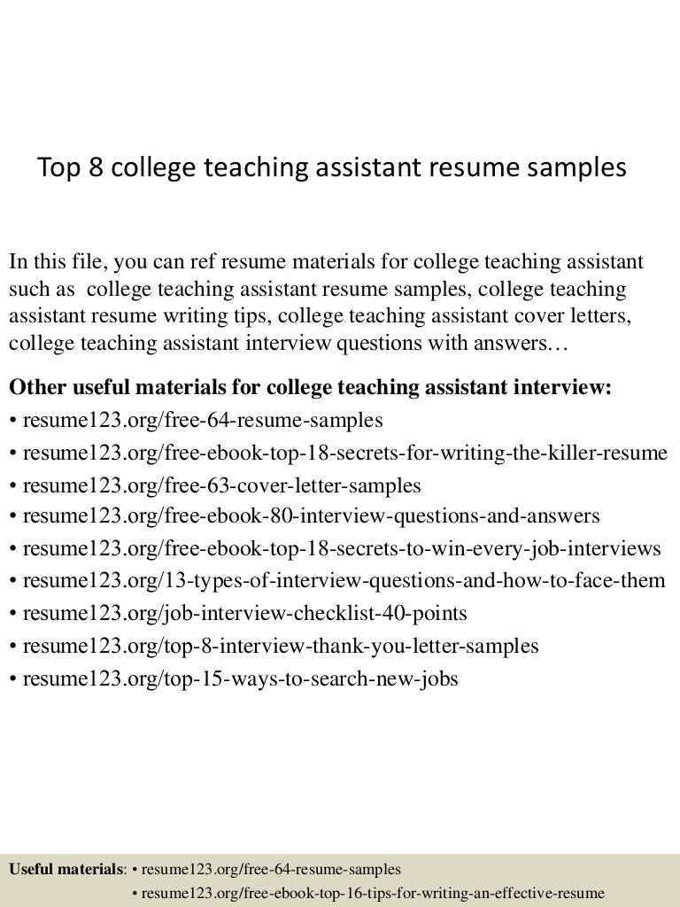 teachers assistant cover letters