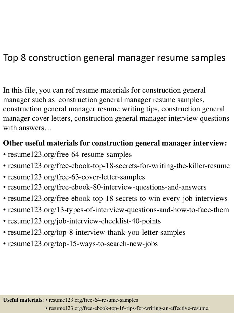 sample resume general