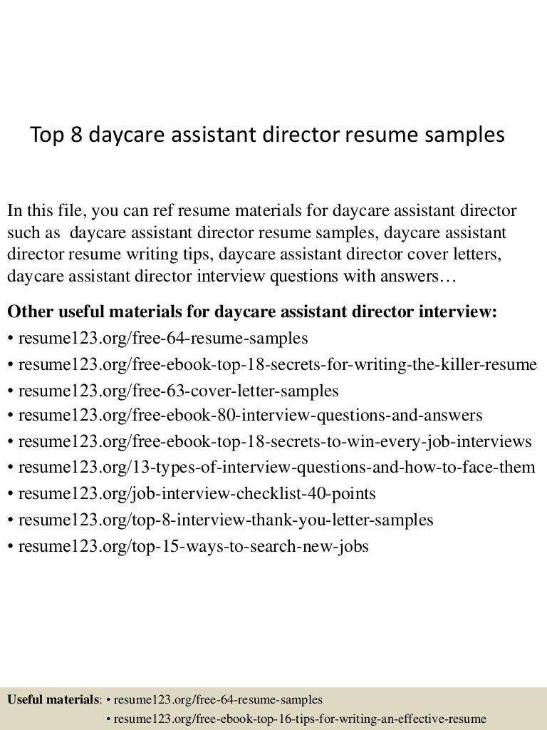 child care resume samples