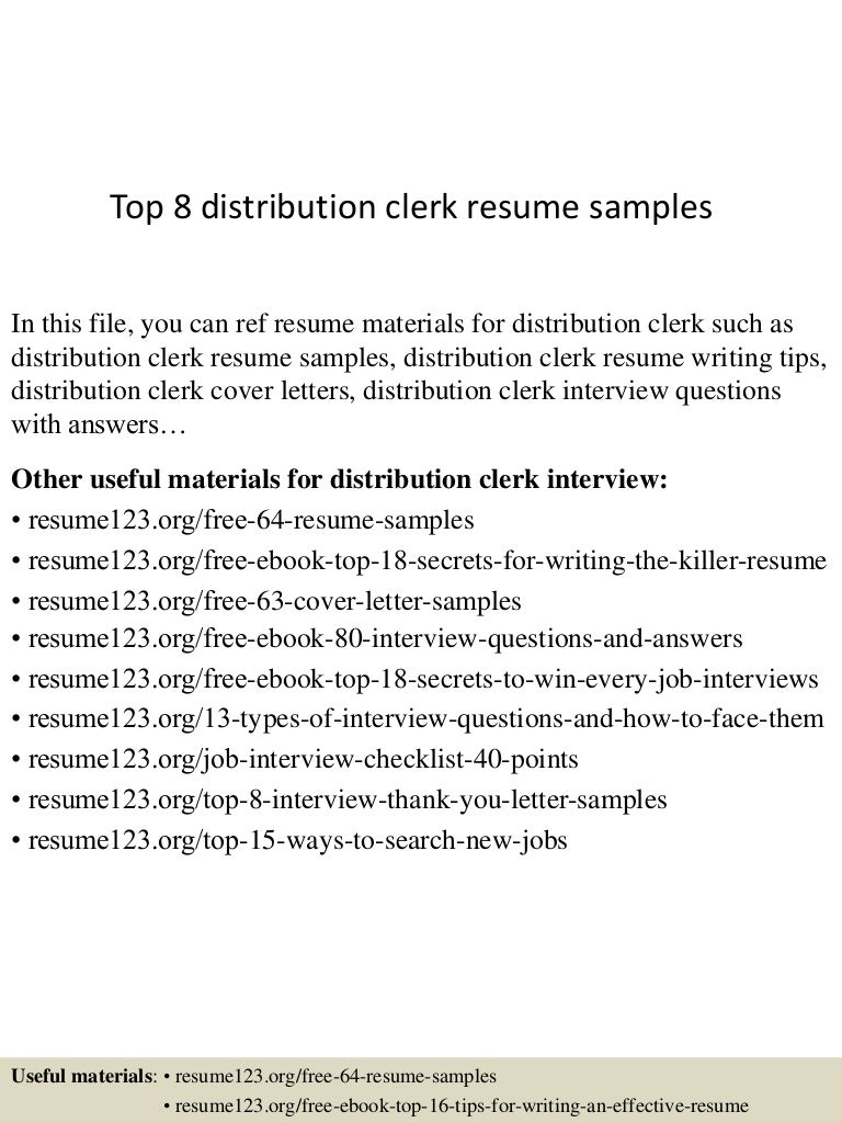 distribute resumes