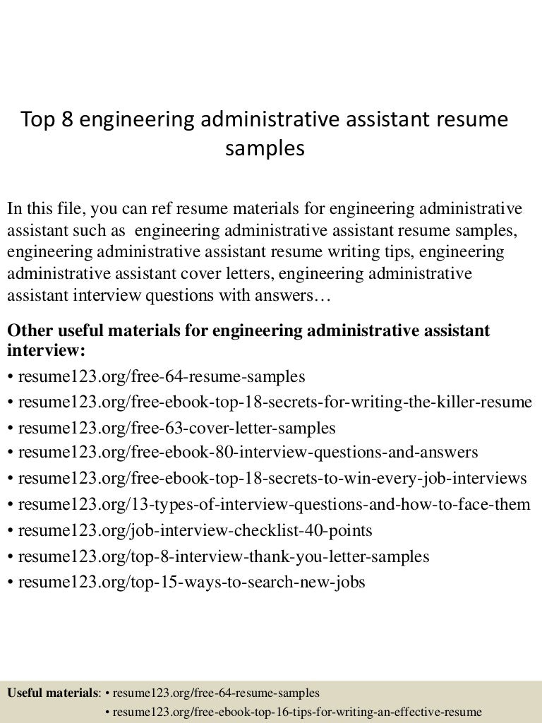 top8engineeringadministrativeassistantresumesamples 150529143000 lva1 app6892 thumbnail 4jpgcb1432909847 - Assistant Chief Engineer Sample Resume top8engineeringadministrativeassistantresumesamples 150529143000 lva1 app6892 thumbnail 4jpgcb1432909847 - Assistant Chief Engineer Sample Resume