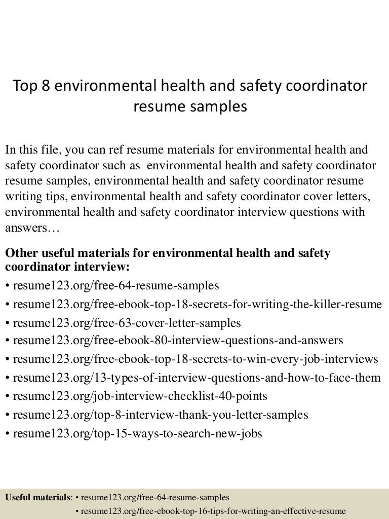 top8environmentalhealthandsafetycoordinatorresumesamples 150613034656 lva1 app6892 thumbnail 4jpgcb1434167295 - Safety Coordinator Resume top8environmentalhealthandsafetycoordinatorresumesamples 150613034656 lva1 app6892 thumbnail 4jpgcb1434167295 - Safety Coordinator Resume