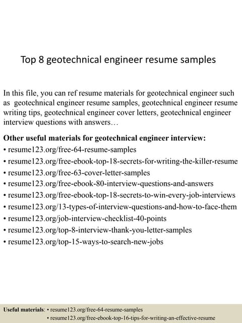 resume senior geotechnical material natm tunnel engineer 21032015 - Geotechnical Engineer Sample Resume resume senior geotechnical material natm tunnel engineer 21032015 - Geotechnical Engineer Sample Resume