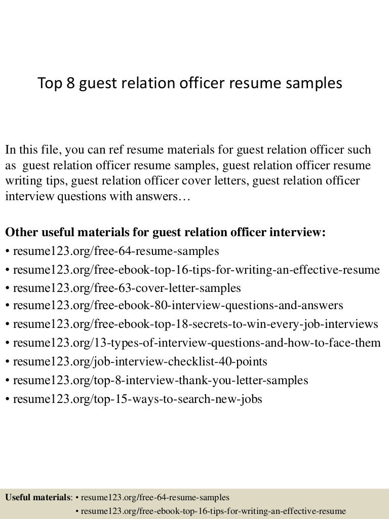 top8guestrelationofficerresumesamples 150408081357 conversion gate01 thumbnail 4jpgcb1428498886 - Guest Relation Executive Resume top8guestrelationofficerresumesamples 150408081357 conversion gate01 thumbnail 4jpgcb1428498886 - Guest Relation Executive Resume