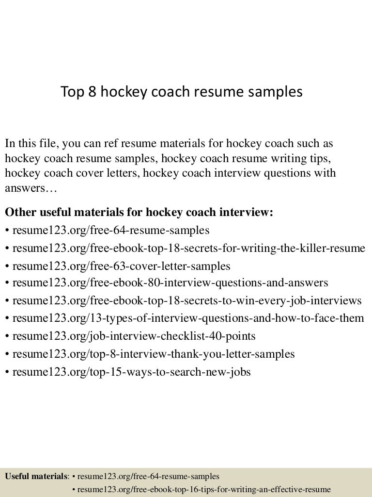 coaching resume sample