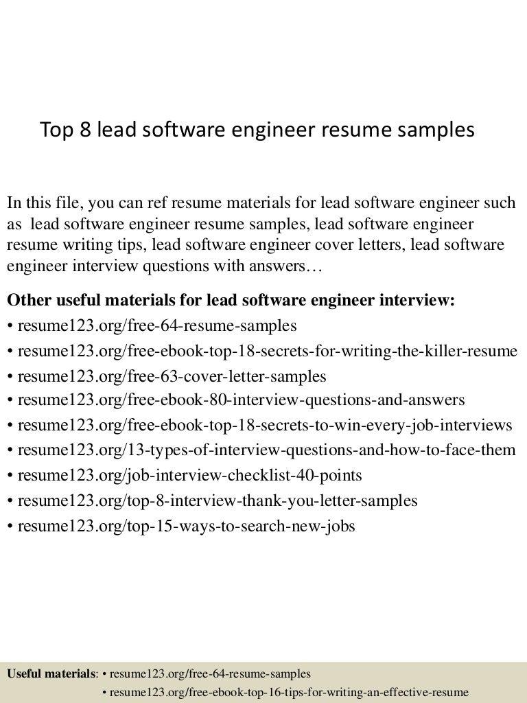 top8leadsoftwareengineerresumesamples 150512172904 lva1 app6891 thumbnail 4jpgcb1431451791 - Lead Engineer Sample Resume top8leadsoftwareengineerresumesamples 150512172904 lva1 app6891 thumbnail 4jpgcb1431451791 - Lead Engineer Sample Resume