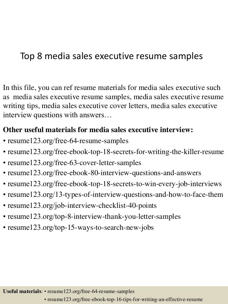 media sales resume