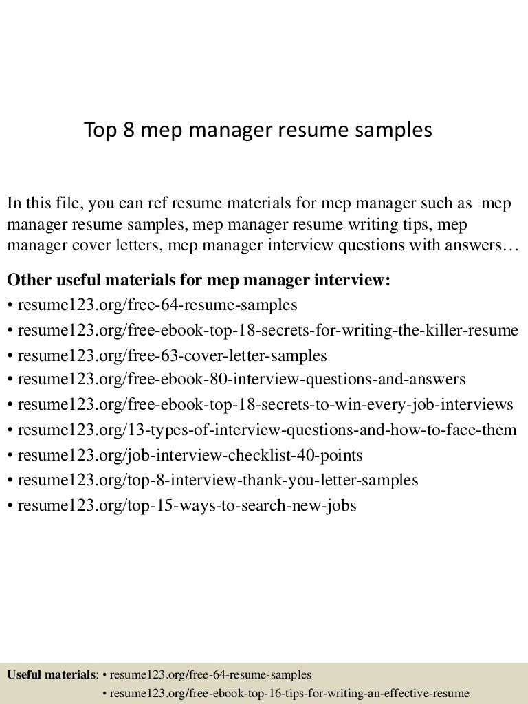 top8mepmanagerresumesamples 150514055356 lva1 app6892 thumbnail 4jpgcb1431582880 - Resume Letter Format For Job top8mepmanagerresumesamples 150514055356 lva1 app6892 thumbnail 4jpgcb1431582880 - Resume Letter Format For Job