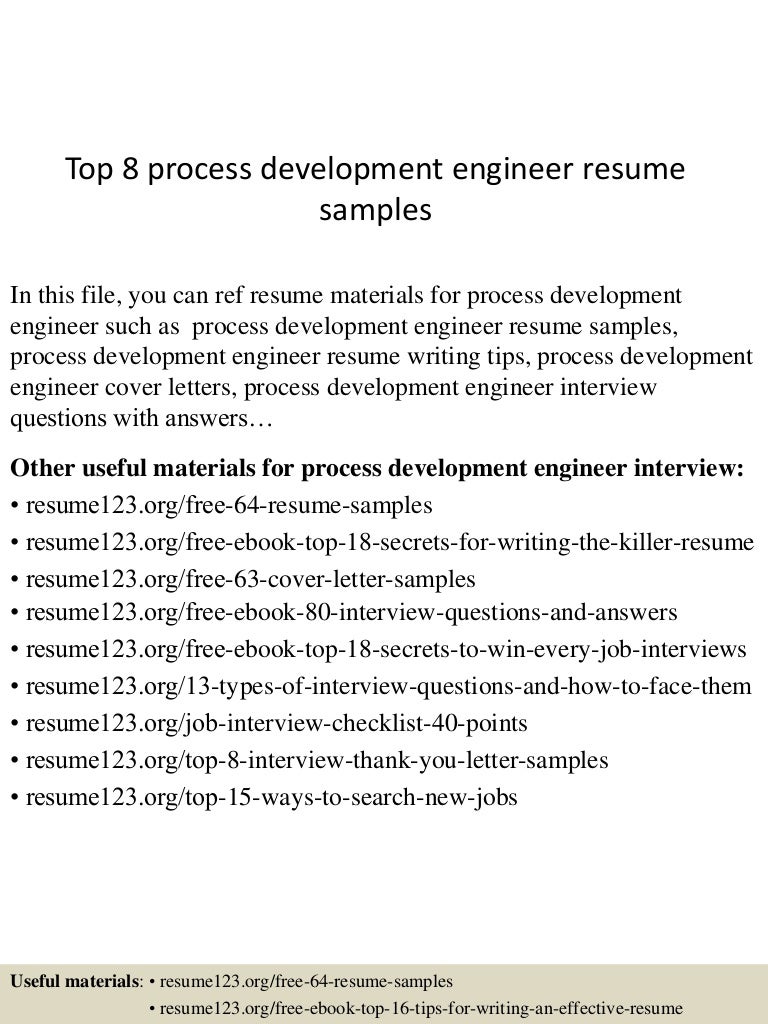 Top8processdevelopmentengineerresumesamples 150517032406 Lva1 App6892 Thumbnail 4 Jpg Cb 1431833090 Top8processdevelopmentengineerresumesamples 150517032406 Lva1 App6892 Thumbnail 4 Jpg Cb 1431833090