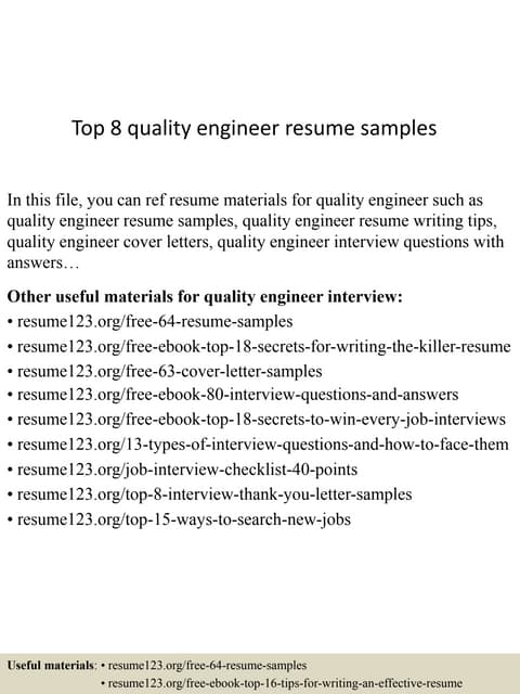 plant inspector resume