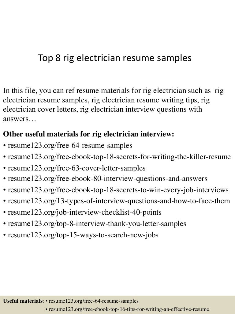 top8rigelectricianresumesamples 150530085851 lva1 app6891 thumbnail 4jpgcb1432976375 - Sample Electrician Resume top8rigelectricianresumesamples 150530085851 lva1 app6891 thumbnail 4jpgcb1432976375 - Sample Electrician Resume