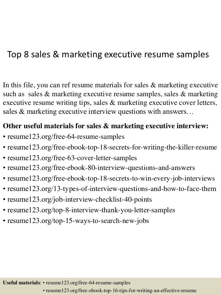 Top8salesmarketingexecutiveresumesamples 150520134654 Lva1 App6891 Thumbnail 4 Jpg Cb 1432129658 Top8salesmarketingexecutiveresumesamples 150520134654 Lva1 App6891 Thumbnail 4 Jpg Cb 1432129658