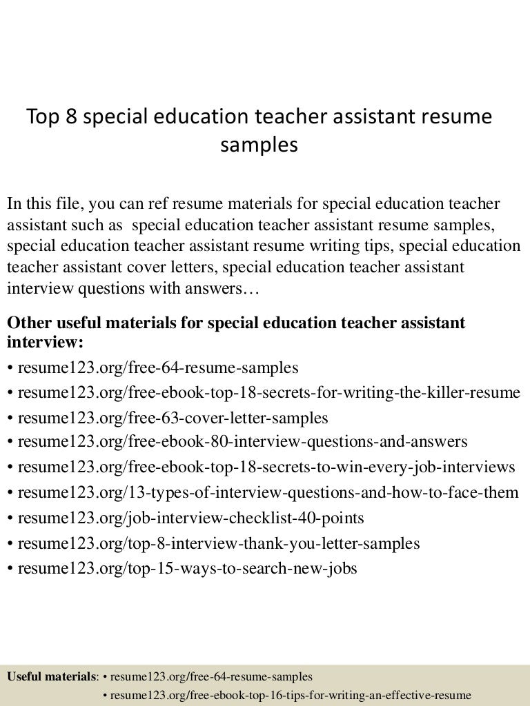 special education teacher interview questions and answers