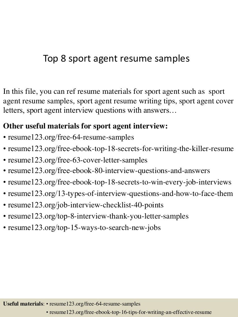 sports agent job description