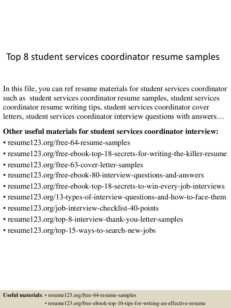top8studentservicescoordinatorresumesamples 150511080306 lva1 app6891 thumbnail 4jpgcb1431331433 - Student Teaching Coordinator Sample Resume top8studentservicescoordinatorresumesamples 150511080306 lva1 app6891 thumbnail 4jpgcb1431331433 - Student Teaching Coordinator Sample Resume