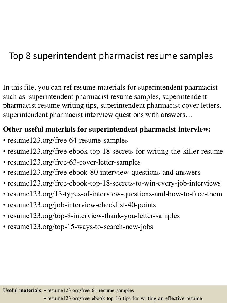 superintendent cover letters