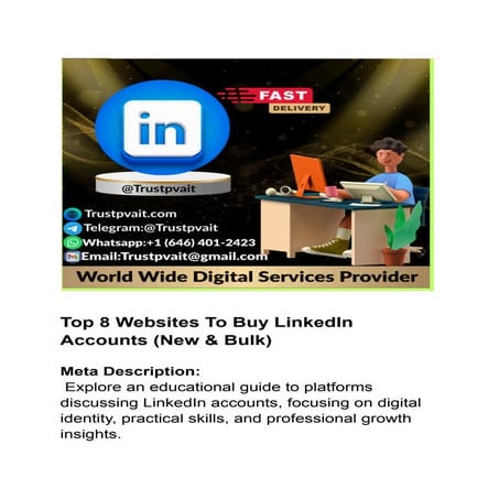 Top 5 Places to Buy Aged LinkedIn Accounts | PDF