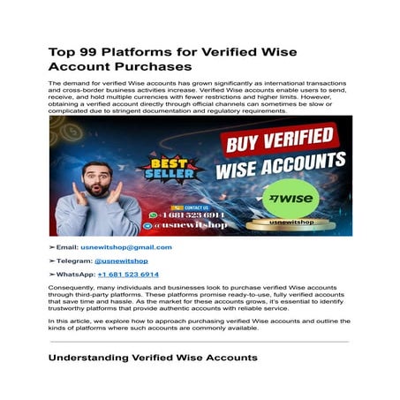 Top 99 Platforms for Verified Wise Account Purchases.pdf
