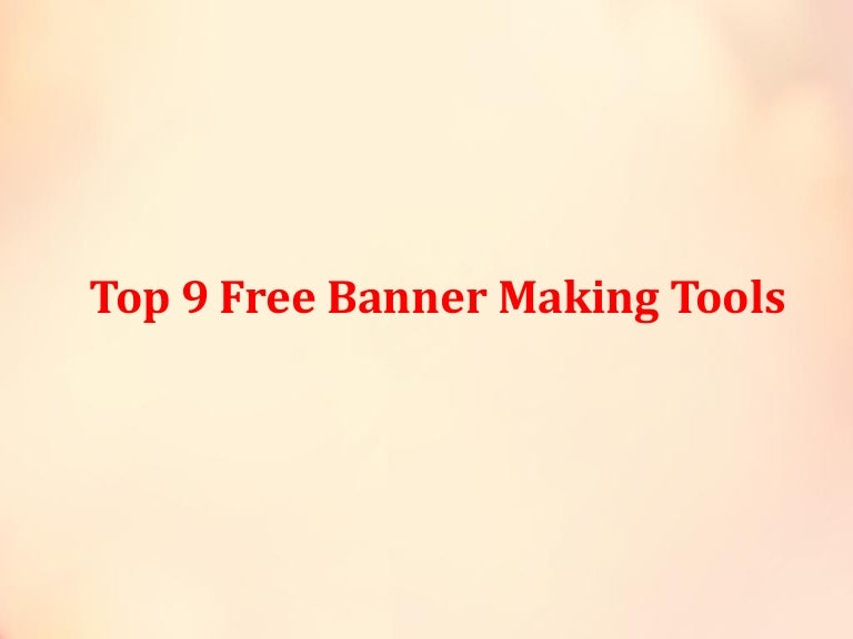 Top 9 Free Banner Making Tools