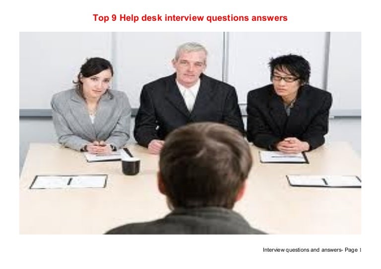 help desk interview questions