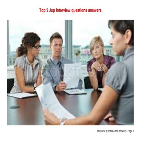 Top 9 jsp interview questions answers