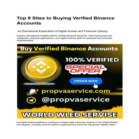 9 Best Sites To Buy Verified Binance Accounts – 2026 Edition.pdf
