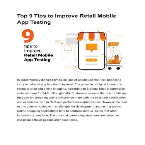 Top 9 Tips to Improve Retail Mobile App Testing | PDF