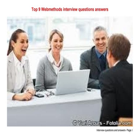 Top 9 webmethods interview questions answers