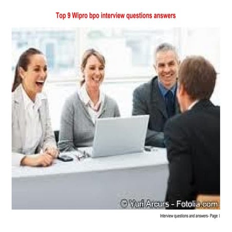 Top 9 wipro bpo interview questions answers