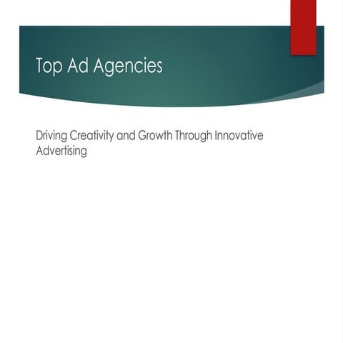 Top Ad Agencies: Driving Creativity and Growth