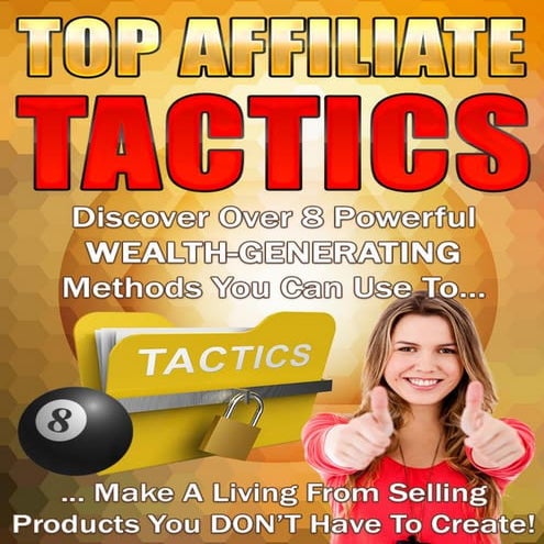 Top affiliate tactics