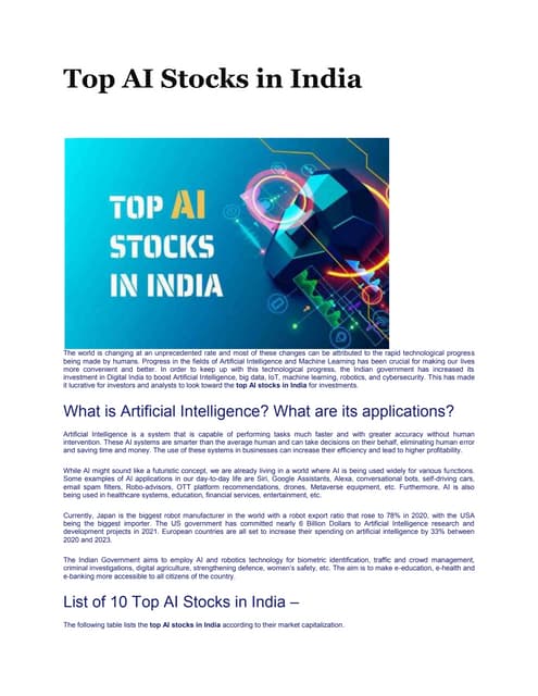 Top AI Stocks In India docx top-ai-stocks-in-india-docx