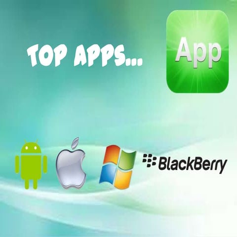Top Apps for Android, Blackberry, Window & i-phones