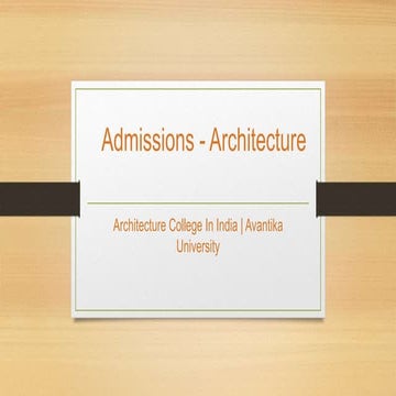 Top Architecture Colleges in India - Best Architecture Colleges in India - Av...