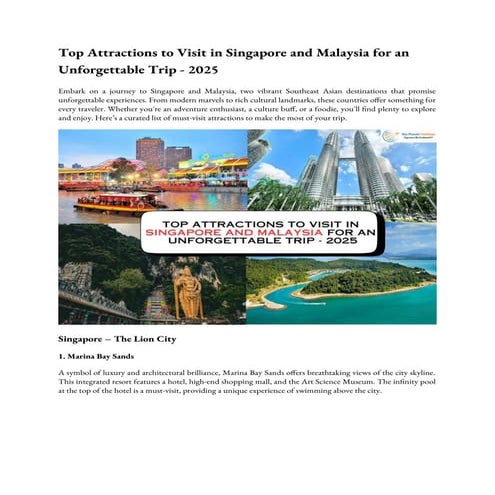 SINGAPORE TOURIST GUIDE PDF visual data 8