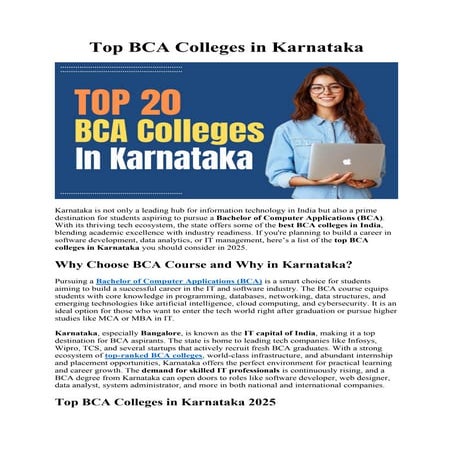 Top BCA Colleges in Karnataka       .pdf