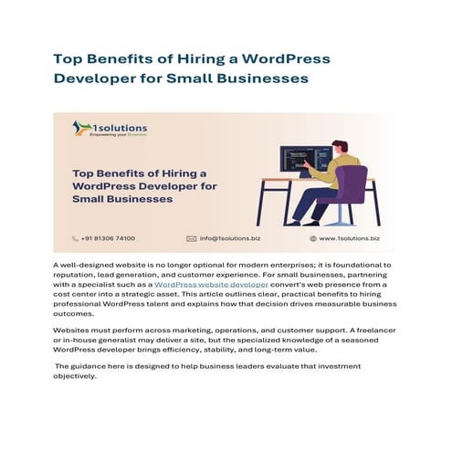 Top Benefits of Hiring a WordPress Developer for Small Businesses.pdf