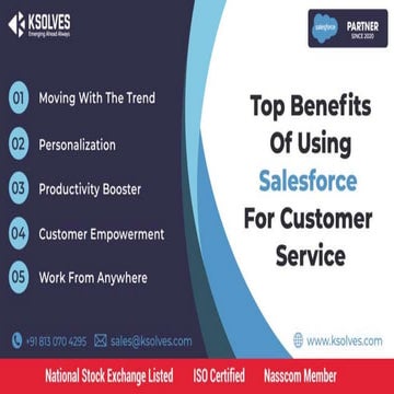 Top benefits of using salesforce for customer service | Ksolves