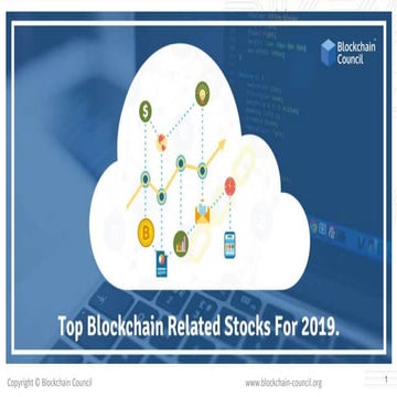 Top blockchain related stocks for 2019