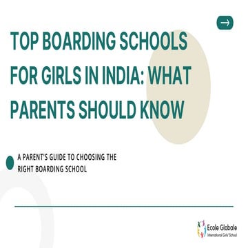 Top Boarding Schools for Girls in India What Parents Should Know | PDF