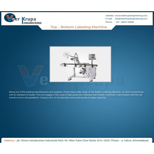 Top bottom labeling machine | PDF